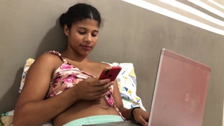 My Stepsister Invites Me to Her Room to Show Me a Video on Her Computer to Warm Me up and I End up Her Hard