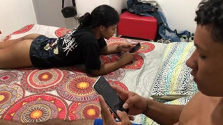 My Horny Stepsister Is in Her Underwear and She Warms Me up with Her Rich Ass and We End up Fucking Hard
